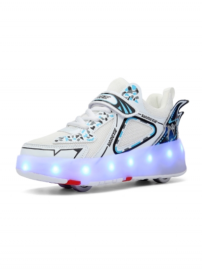 Роликовые LED-кроссовки GLYDE белые, 37, 36, 35, 34, 33 размер-1