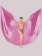 Плиссированные крылья для восточных танцев Isis на рост 150-175см, розовые